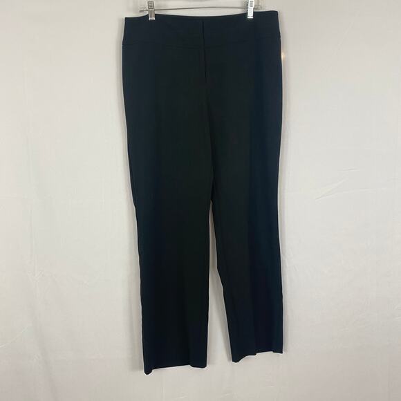 APT.9 Black Straight-Leg Dress Pants, Stretch Fabric, Women’s Size 16 - Picture 1 of 9
